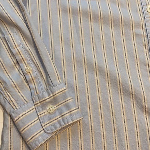 Chaps Small Stripe Button Shirt Long Sleeve New D3 - Picture 4 of 10